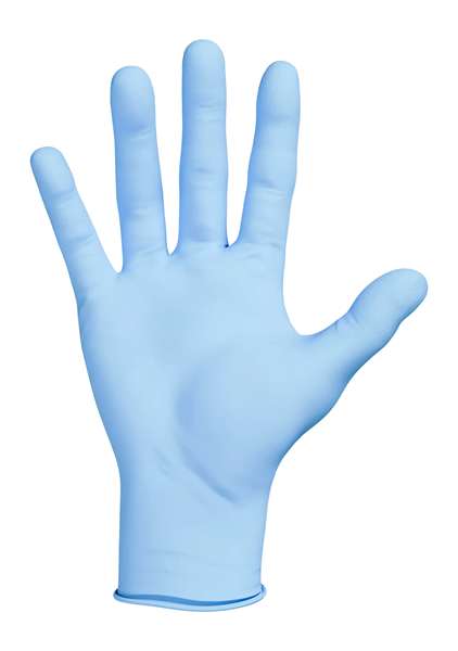 Image de GANT NITRILE BLEU NON POUDRE T6/7 - S