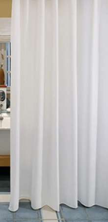 Image de RIDEAU DE DOUCHE CLASSIC BLANC H.2xL.1.20M