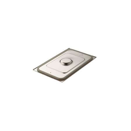 COUVERCLE BAC GASTRO GN1/1 INOX BORD SILICONE