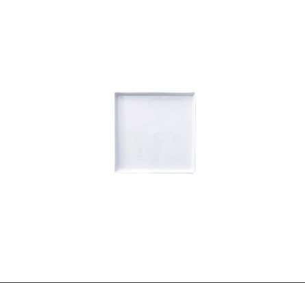 Image de RAVIER CARREE 9X9XH.1.8CM BONNA BLANC AVEC REBORD