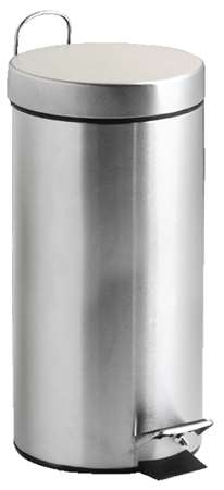 POUBELLE A PEDALE 30L INOX MAT