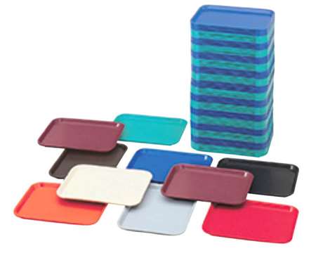 Image de PLATEAU DE RESTAURATION RAPIDE POLYPROPYLENE GRIS 35.5CM