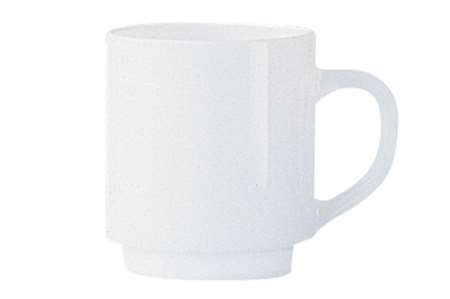 Image de TASSE 25CL RESTAURANT BLANC EMPILABLE SET6
