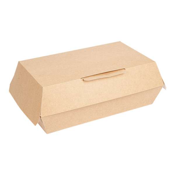 Image de BOÎTES 'LUNCH BOX' 22x13x7,5 CM CARTON ONDULÉ NATUREL