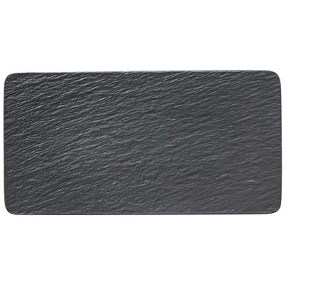 PLAT RECTANGULAIRE 35X18CM THE ROCK BLACK SHALE