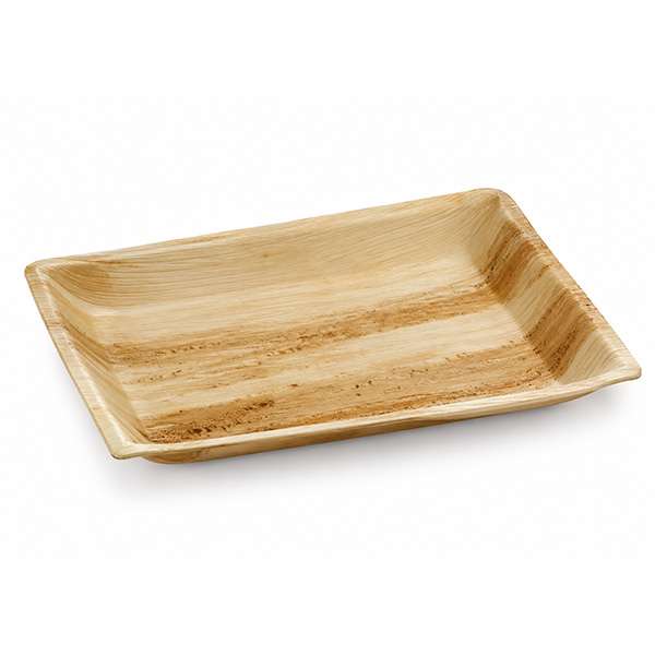 Image de ASSIETTES PALMIER RECTANGULAIRES 12X17CM