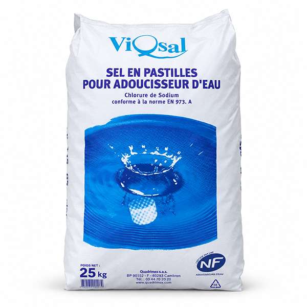 Image de SEL PASTILLES CYLINDRIQUES SACS PE DE 25 KG