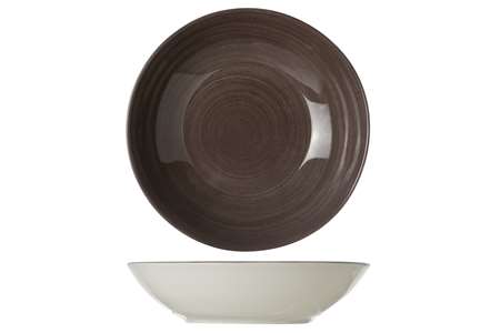 Image de ASSIETTE CREUSE Ø21CM TWISTER CARBON