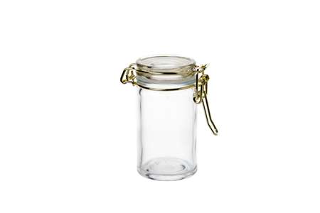 Image de BOCAL EN VERRE Ø4.5XH8.3CM A.METAL DORE