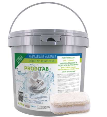 Image de PASTILLE VAISSELLE TOUT EN 1 ECOLABEL - 16GR
