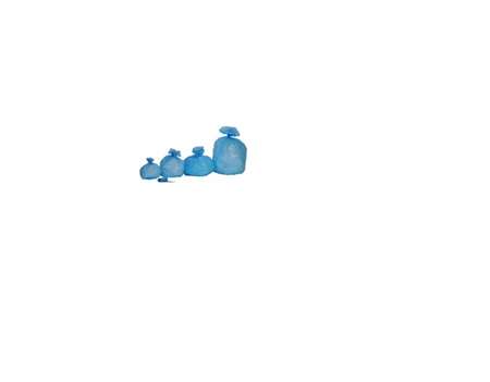 Image de SAC POUBELLE 20L PE HD BLEU AVEC LIEN