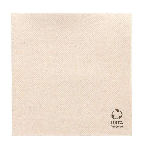 Image de SERVIETTE ECOLABEL DOUBLE POINT 19 G/M2 20x20 CM NATUREL