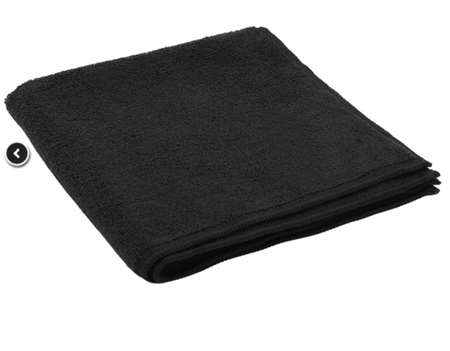 Image de LAVETTE MICROFIBRE NOIRE 38X38CM SOFT RECYCLEE 100% RPET