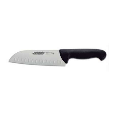 Image de COUTEAU SANTOKU ALVEOLE 180 MM SERIE 2900 NOIR