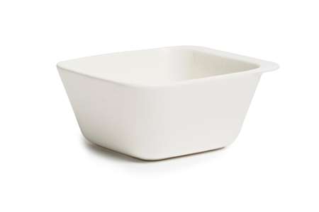 Image de RAVIER 12X12XH.6CM PORCELAINE BLANC