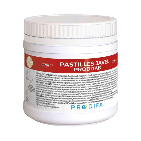 Image de POT PASTILLES JAVEL 500GR - 150 PASTILLES