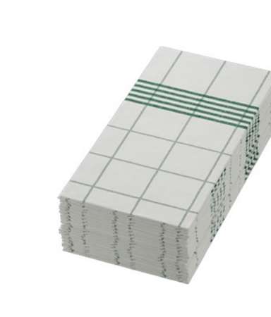 Image de SERVIETTE AIRLAID 48 X 48CM TOWEL NAPKIN P/8 VERT