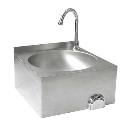 Image de LAVE MAIN AVEC COMMANDE GENOU INOX 45X40