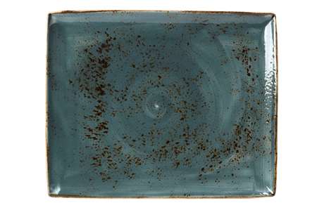 Image de ASSIETTE RECTANGULAIRE CRAFT BLUE TWO 33X27CM SET6