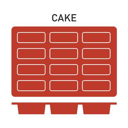 Image de MOULE CAKE X12 EMPLACEMENTS