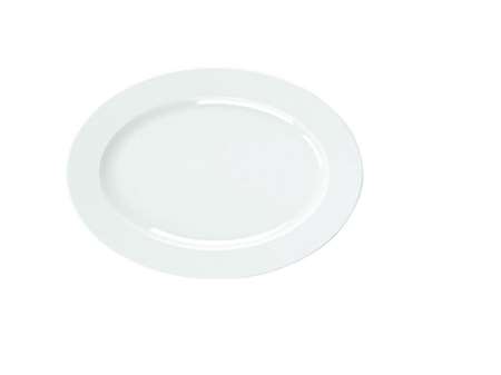 Image de ASSIETTE OVALE 33.5 CM PORCELAINE