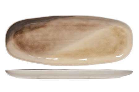 Image de ASSIETTE YINDI PLAT OVAL 14.5X36CM