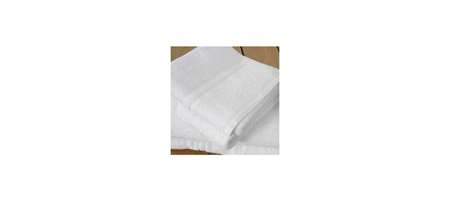 SERVIETTE DE TOILETTE BAHAMAS 50X90CM 450G/M2 COTON BLANC