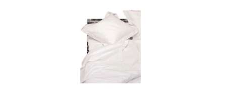 Image de DRAP PLAT 1 PLACE 180X320CM ANAFI BLANC (LISERE ORANGE)