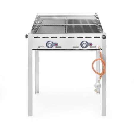 Image de BARBECUE GREEN FIRE 2 GRILLES 2 BRULEURS 74X61XH82CM