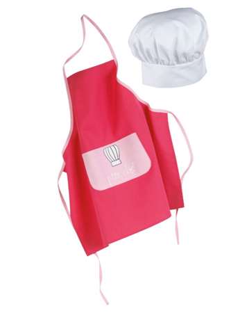 Image de TABLIER KID PACK FILLE + TOQUE