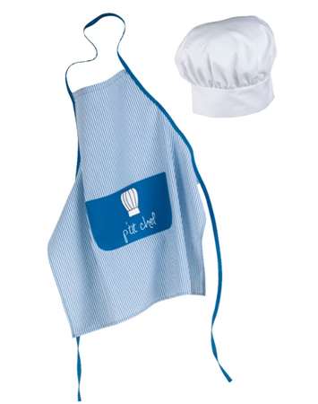 Image de TABLIER KID PACK GARCON + TOQUE