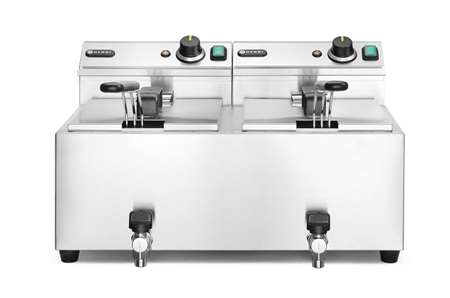 Image de FRITEUSE PROFI LINE AVEC ROBINET DE VIDANGE 2X8L