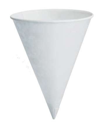 Image de GOBELET CONIQUE Ø7XH.9CM 12CL PAPIER BLANC