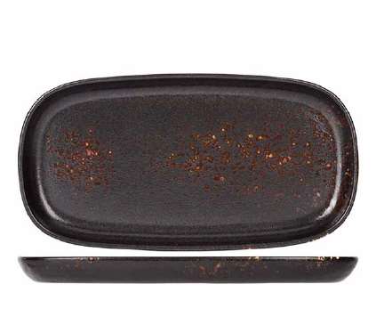 Image de ASSIETTE RECTANGULAIRE ETNA 29.5X15X2.7CM