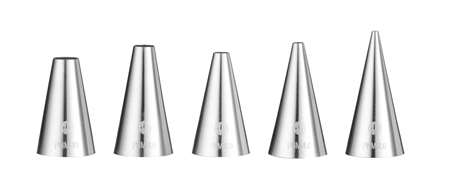 Image de DOUILLES LISSE Ø2-4-6-8-10CM INOX SET5