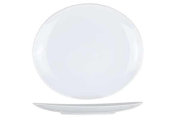 Image de ASSIETTE STEAK-POISSON OVALE 27X30CM ESSENTIALS