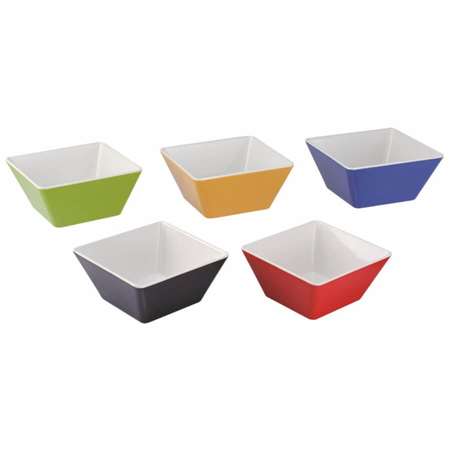 Image de RAMEQUIN CARRE 17.5CM MELAMINE 1500ML NOIR ET BLANC