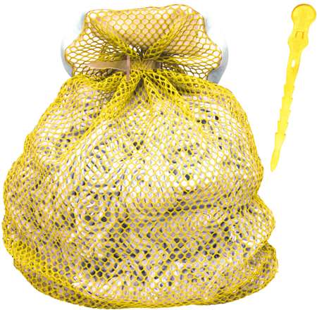 Image de FILET DE LAVAGE 60X90CM JAUNE 70L
