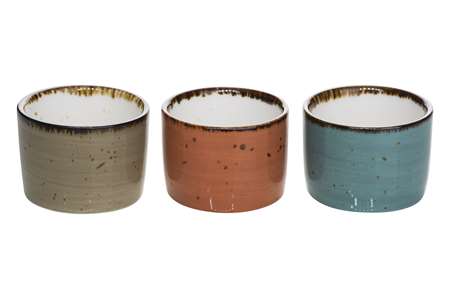 Image de POT APERO BRISBANE Ø5,8XH4,2CM SET3 BLEU-GREY-ORANGE