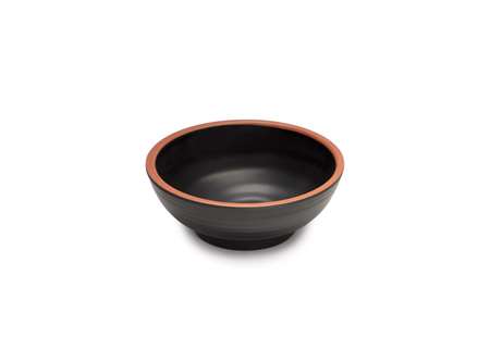 Image de BOL Ø11.5XH.5.5CM CONIQUE TERRACOTTA MELAMINE NOIR