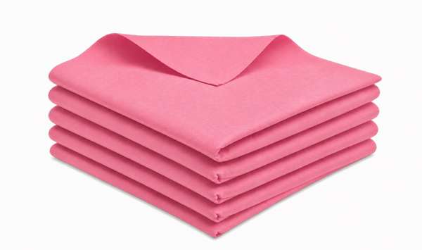 Image de LAVETTE MICROFIBRE NON TISSEE ROSE 130g/m2 40X33