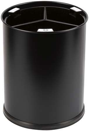 Image de CORBEILLE TRI SELECTIF 3X13L NOIR