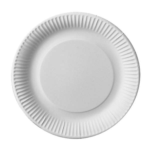 Image de ASSIETTE CARTON Ø23CM BLANC