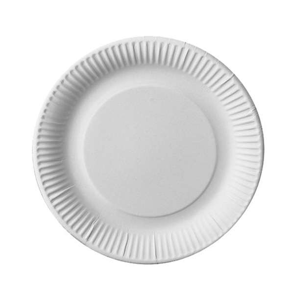 Image de ASSIETTE CARTON Ø18CM BLANC