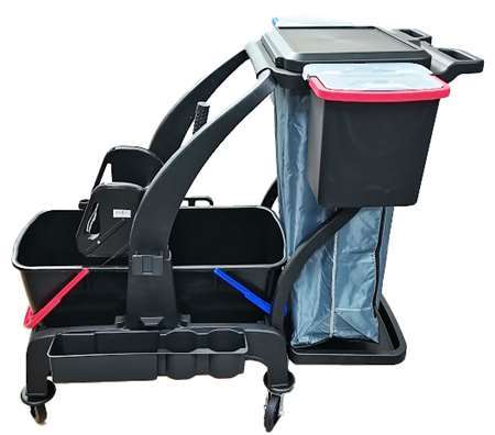 Image de CHARIOT LAVAGE-MENAGE BLACK AVEC PRESSE A MACHOIRES 5400/B