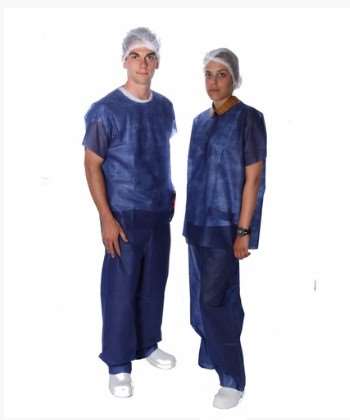 Image de PANTALON ET TUNIQUE PLP NON TISSE BLEU MARINE XL/XXL