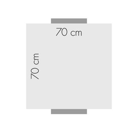 Image de NAPPE BLANCHE OPERA 70 X 70