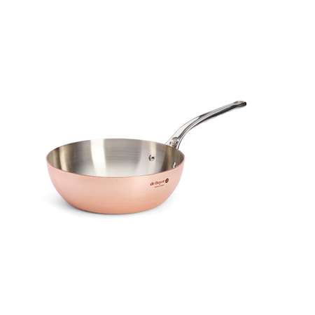 Image de SAUTEUSE BOMBEE Ø24XH.13.8CM EN CUIVRE PRIMA MATERA