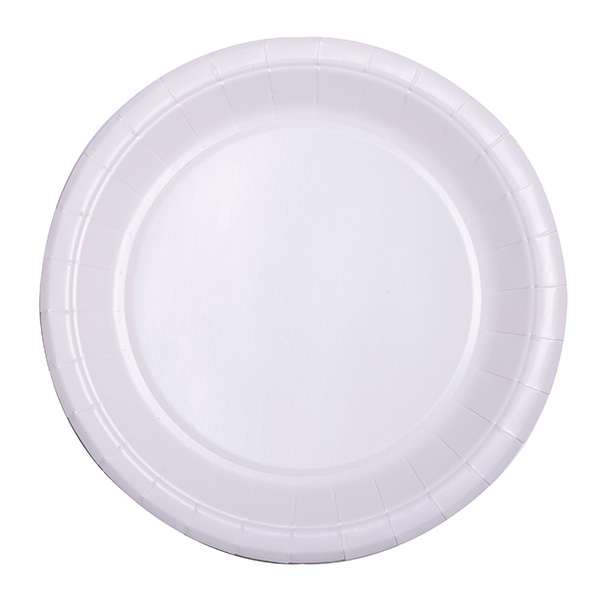 Image de ASSIETTE CARTON Ø18CM BLANCHE