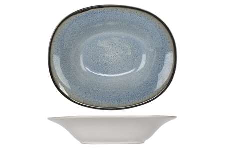 Image de ASSIETTE CREUSE OVAL 17.5X21.5CM FEZ BLUE